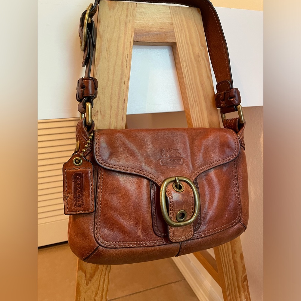 Vintage Coach Signature Bleeker Shoulder Bag